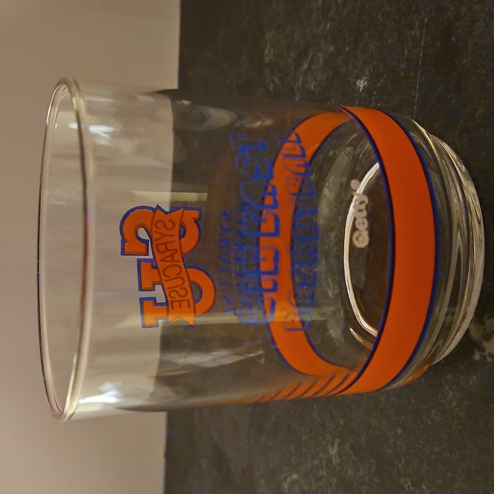 Syracuse University Vintage 80s Big East Basketball Glass Tumbler - Picture 3 of 6